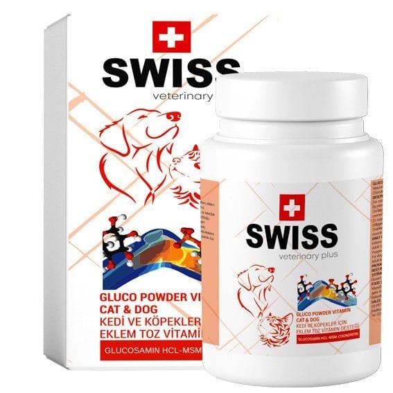 SWISS VETERINARY PLUS CAT-DOG GLUCO EFFECT POWDER