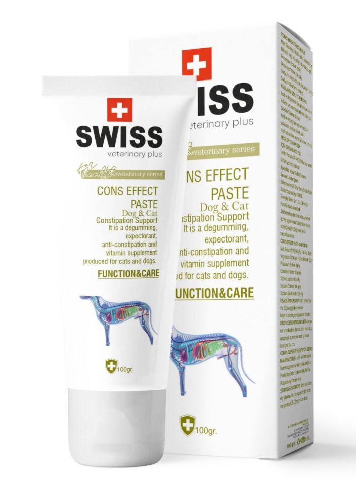 SWISS VETERINARY PLUS CAT-DOG CONS EFFECT PASTE 100 GR