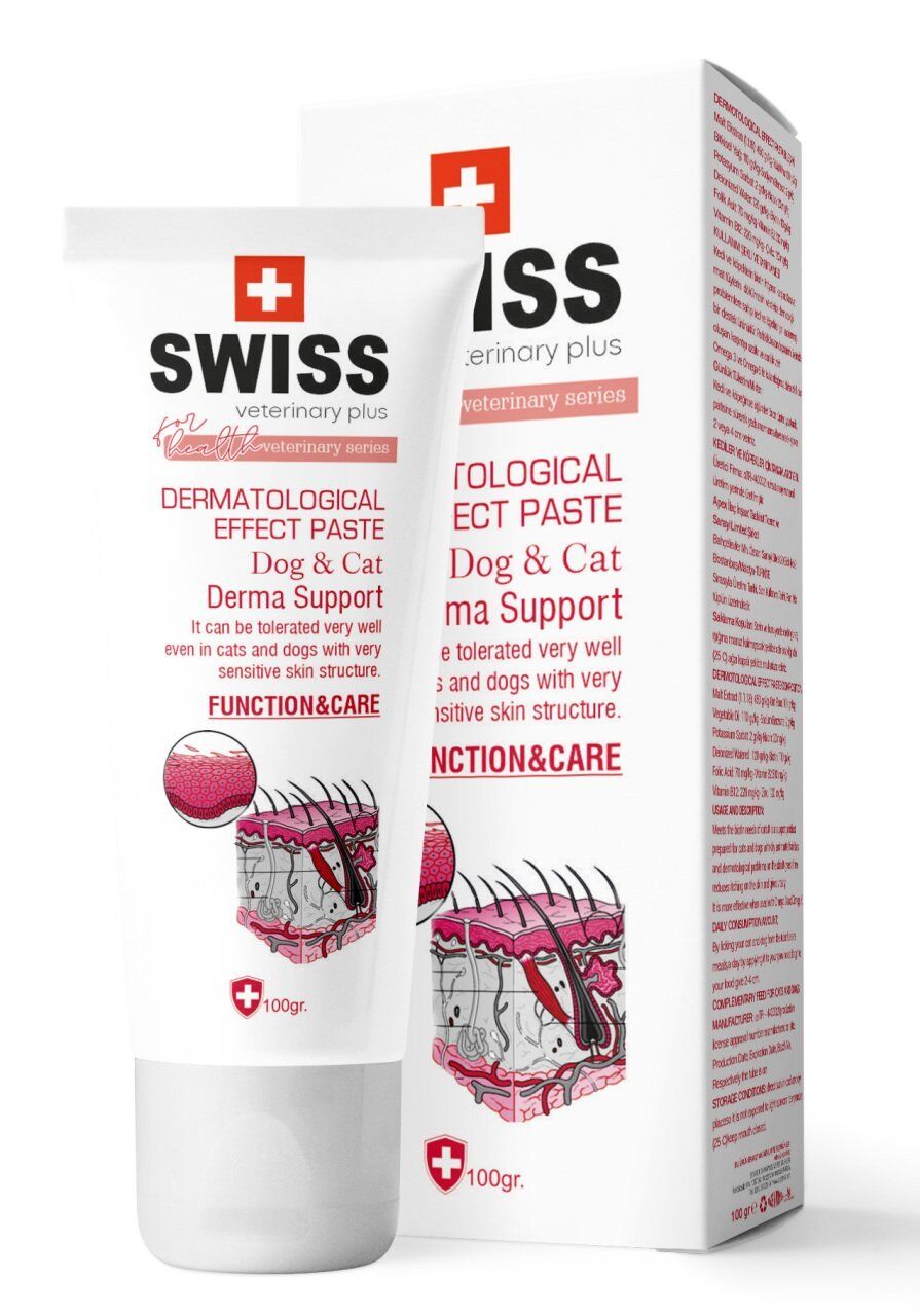 SWISS VETERINARY PLUS CAT-DOG DERMATOLOGICAL PASTE 100 GR