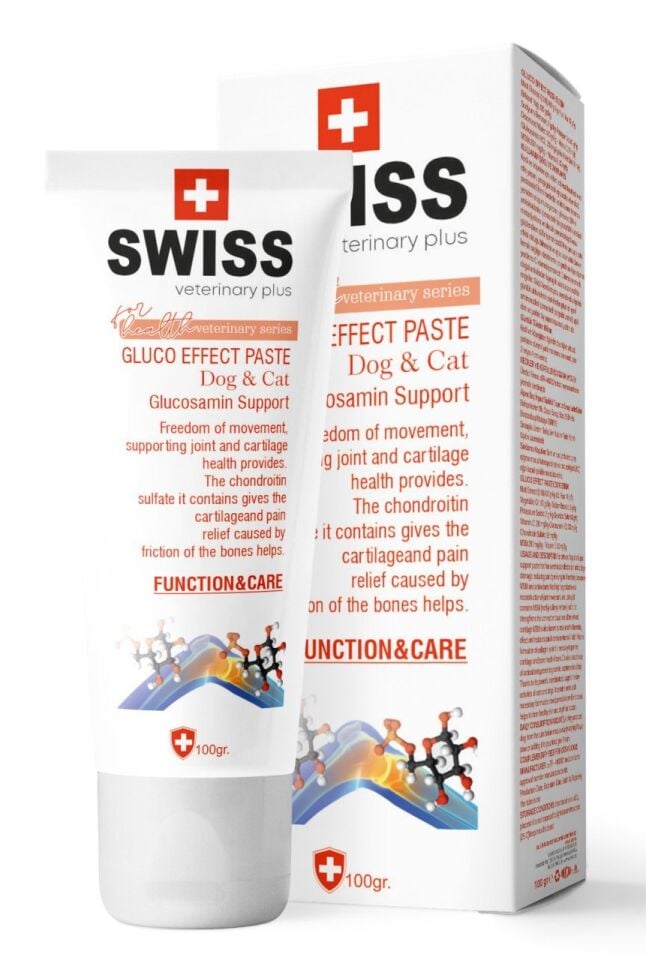 SWISS VETERINARY PLUS CAT-DOG GLUCO EFFECT PASTE 100 GR