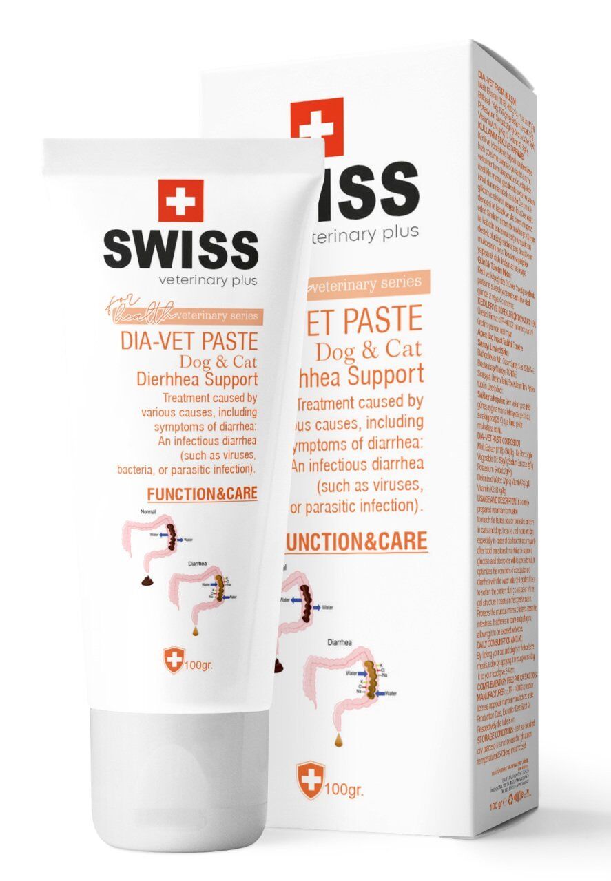 SWISS VETERINARY PLUS CAT-DOG  DIA-VET PASTE 100 GR