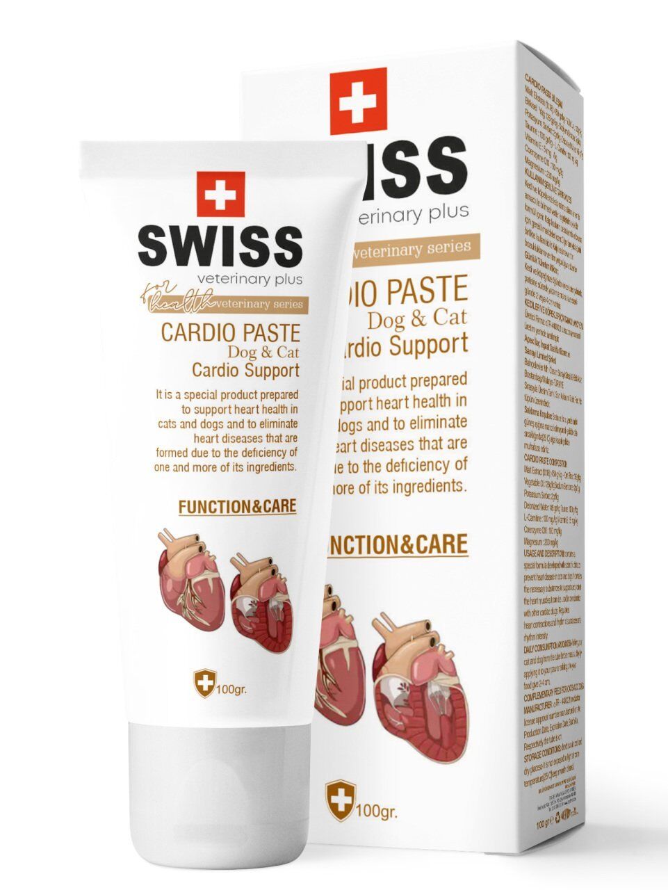 SWISS VETERINARY PLUS CAT-DOG CARDIO PASTE 100 GR