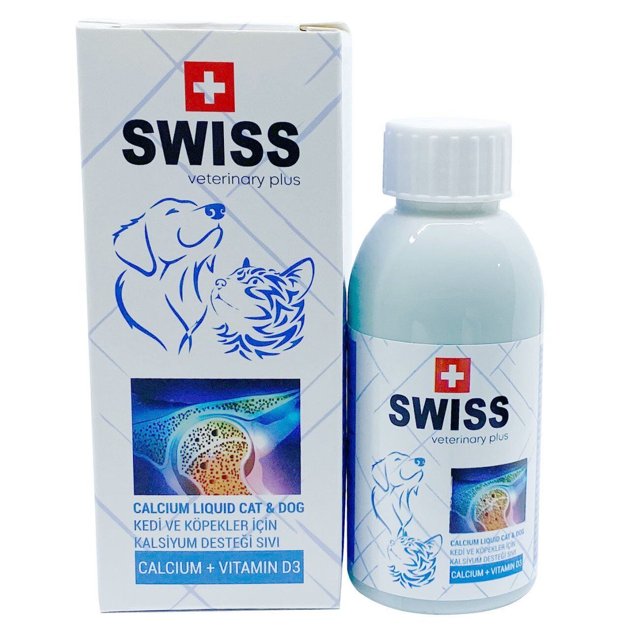 SWISS VETERINARY PLUS CAT DOG CALCIUM EFFECT LIQUID