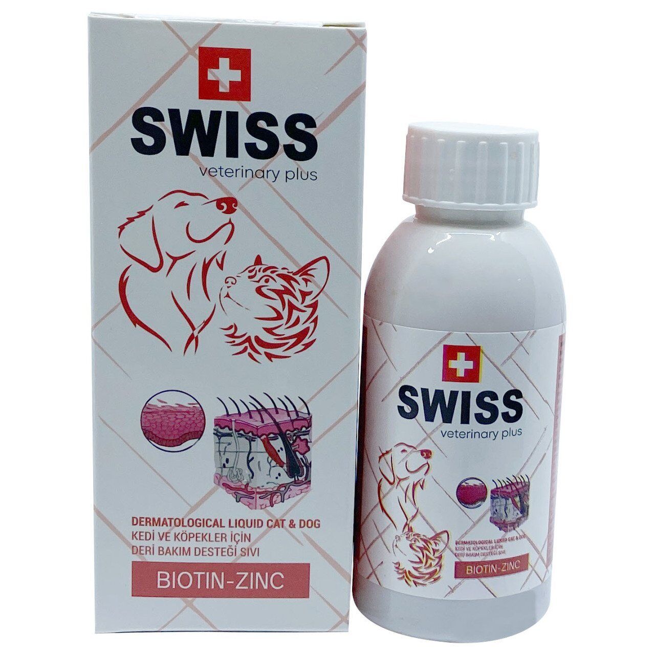 SWISS VETERINARY PLUS CAT-DOG DERMATOLOGICAL EFFECT LIQUID