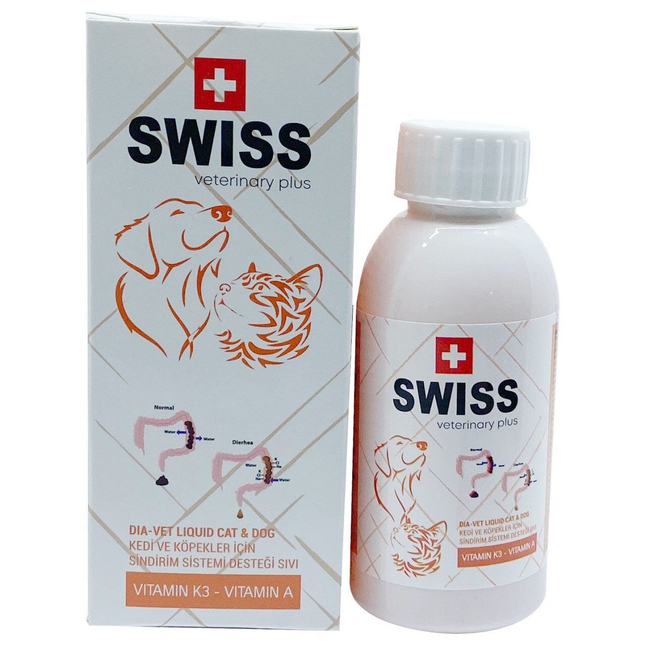 SWISS VETERINARY PLUS CAT-DOG DIA VET LIQUID