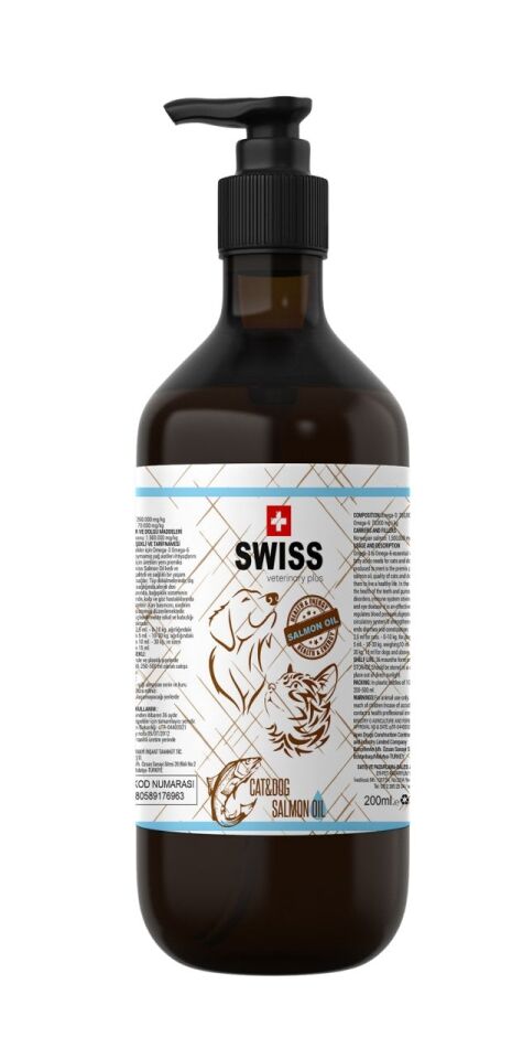 SWISS VETERINARY PLUS SALMON OIL / OMEGA 3 VE OMEGA 6 SIVI DESTEĞİ