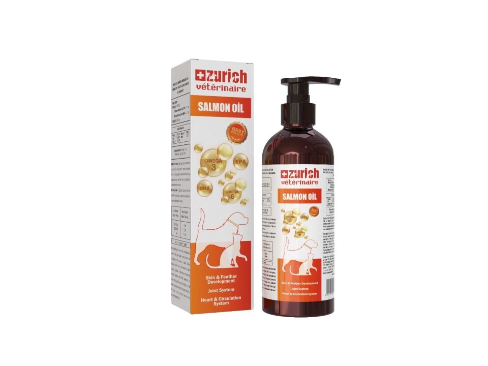 ZURİCH VETERİNAİRE SALMON OIL / OMEGA 3 VE OMEGA 6 SIVI DESTEĞİ 200 ML