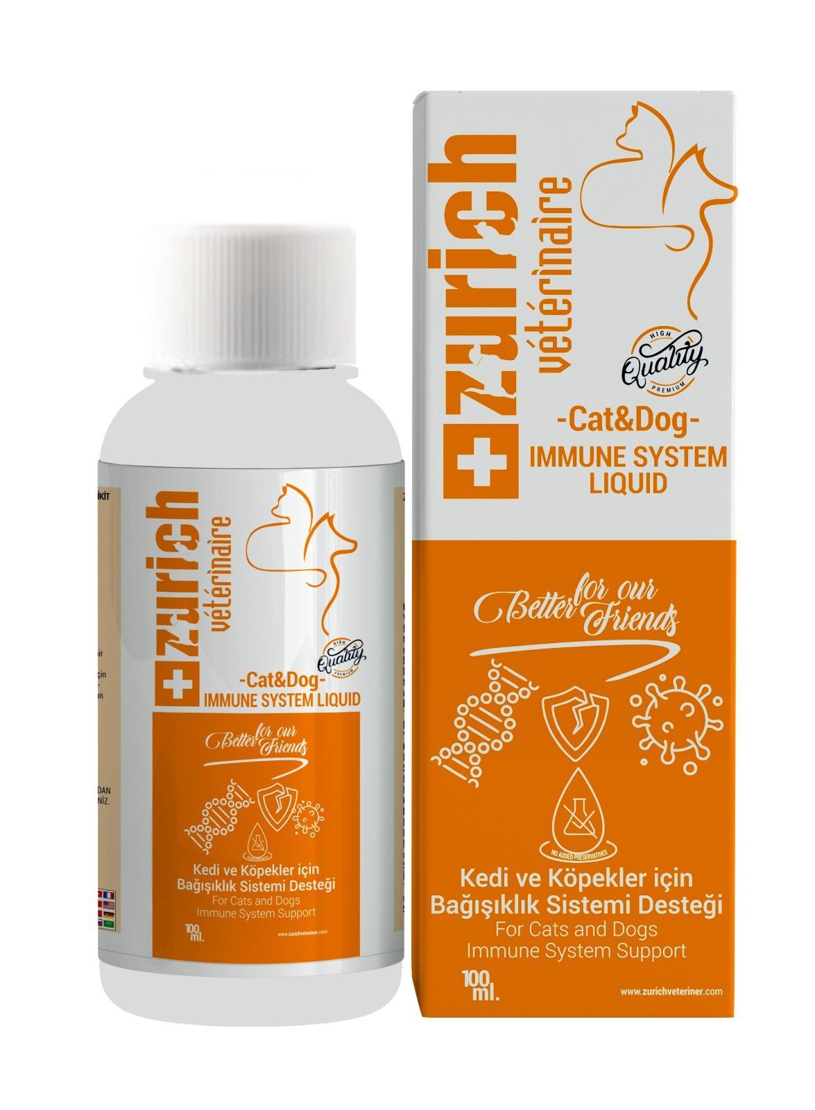 Zurich Kedi Köpek Bağışıklık Güçlendirici Likit 100 ML