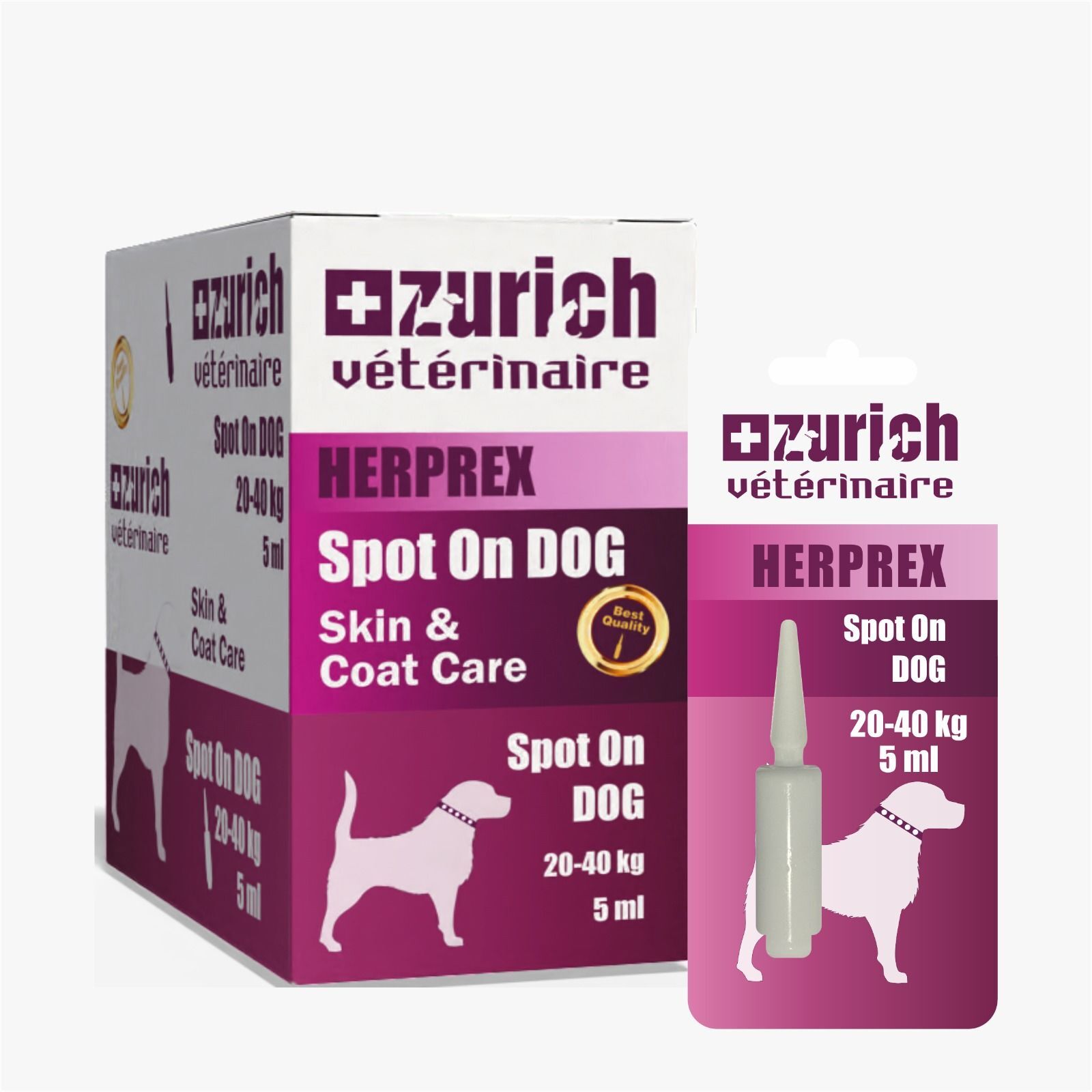 Zurich Dog Herprex 5 ml X 10 Lu