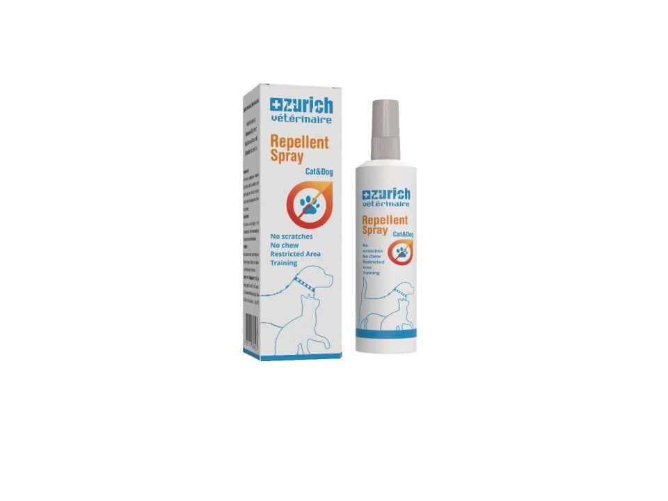 ZÜRİCH VETERİNAİRE REPELLENT CAT DOG KEDİ KÖPEK UZAKLAŞTIRICI SPREY 150 ml