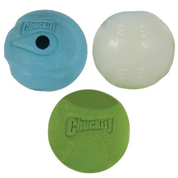 Chuckit! Fetch Medley (Gen 2) Köpek Oyun Topu Seti 3'lü Paket (Küçük Boy)
