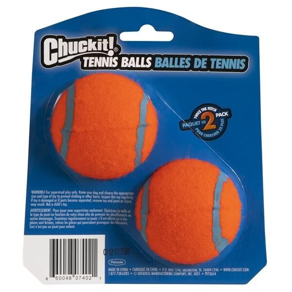 Chuckit! Tenis Köpek Oyun Topu 2'li Paket (Orta Boy)