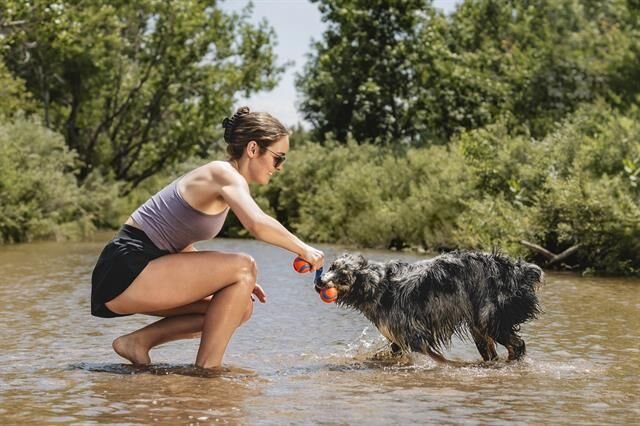 Chuckit! Ultra Duo Tug 2'li Köpek Çekiştirme Topu (Orta Boy)