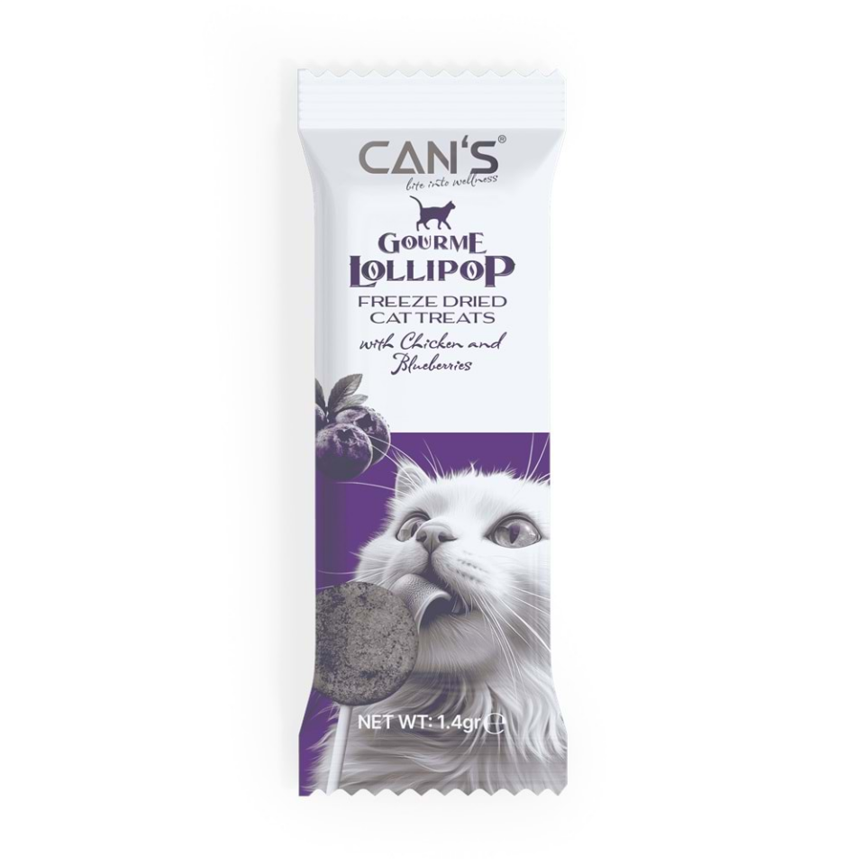 Cans Lollipop Chicken & Blueberries 15x1.4 gr