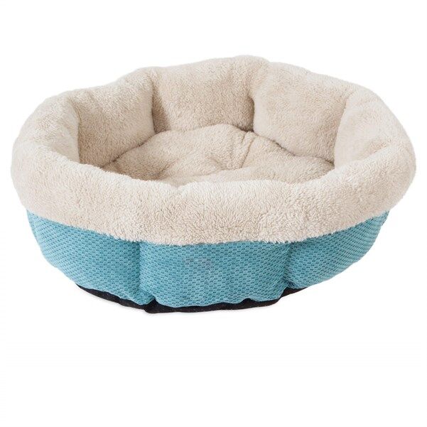 Snoozy Mod Chic Yuvarlak Yatak - Turkuaz (54 x 54cm)