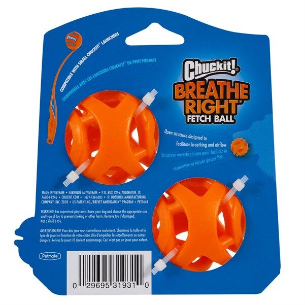 Chuckit! Air Fetch Ball Köpek Oyun Topu 2'li Paket (Küçük Boy)