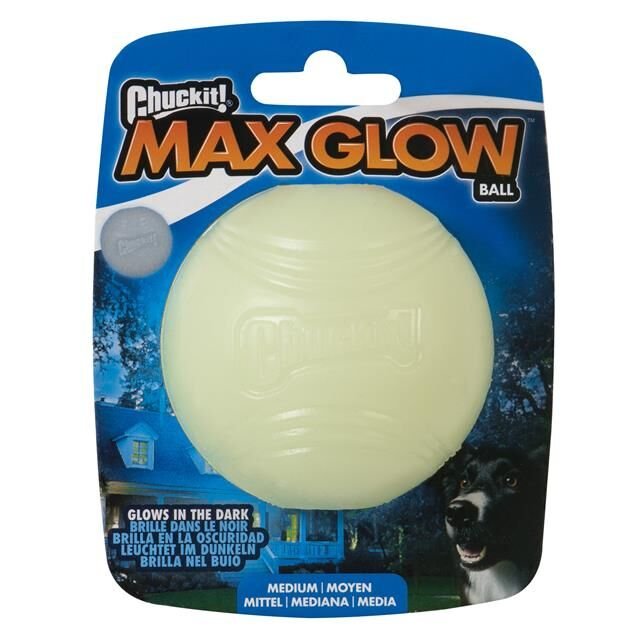 Chuckit! Max Glow Gece Parlayan Köpek Oyun Topu (Orta Boy)