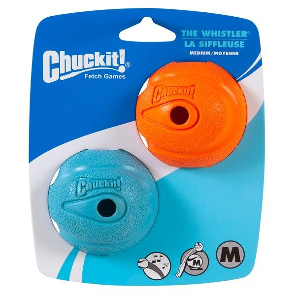 Chuckit! Whistler Köpek Oyun Topu 2'li Paket (Orta Boy)