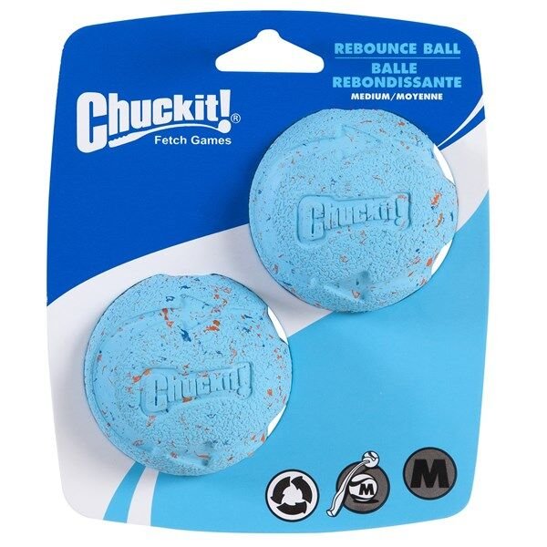 Chuckit! Rebounce Ball Doğa Dostu Köpek Oyun Topu 2'li Paket (Orta Boy)