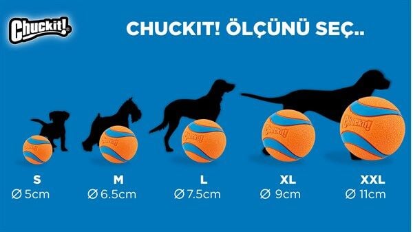 Chuckit! Tenis Köpek Oyun Topu 2'li Paket (XL Boy)