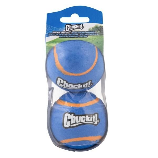 Chuckit! Sesli Tenis Köpek Oyun Topu 2'li Paket (Orta Boy)