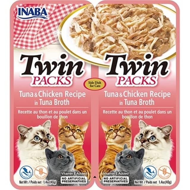 Inaba CiaoTwin Packs Ton Balıklı ve Tavuklu Kedi Çorbası 2 x 40 Gr