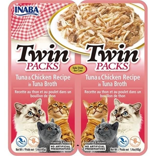 Inaba CiaoTwin Packs Ton Balıklı ve Tavuklu Kedi Çorbası 2 x 40 Gr