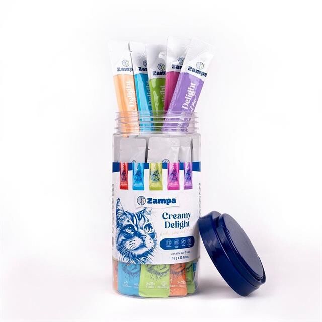 Zampa Creamy Delight Kedi Krema Ödül Maması 30'lu (16g x 30)