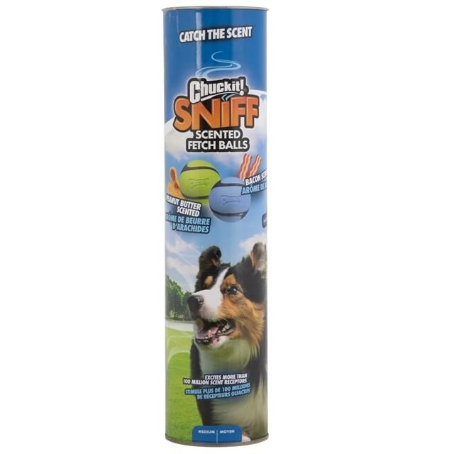 Chuckit! Sniff Fetch Kokulu Köpek Oyun Topu 4'lü Kutulu Set (Orta Boy)
