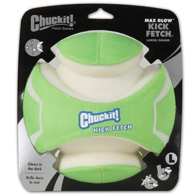 Chuckit! Kick Fetch Max Glow Gece Parlayan Köpek Oyuncağı (Büyük Boy)