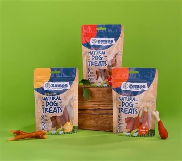 Zampa Köpek Ödül Maması, Tavuklu ve Sütlü Çubuk Ödül - 75g