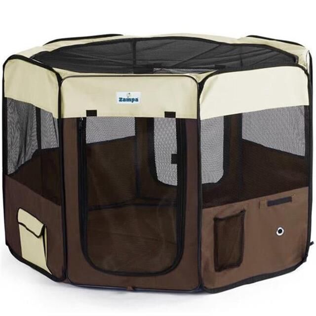 Zampa Pet Park Oyun Alanı Krem-Kahverengi 96X96X61