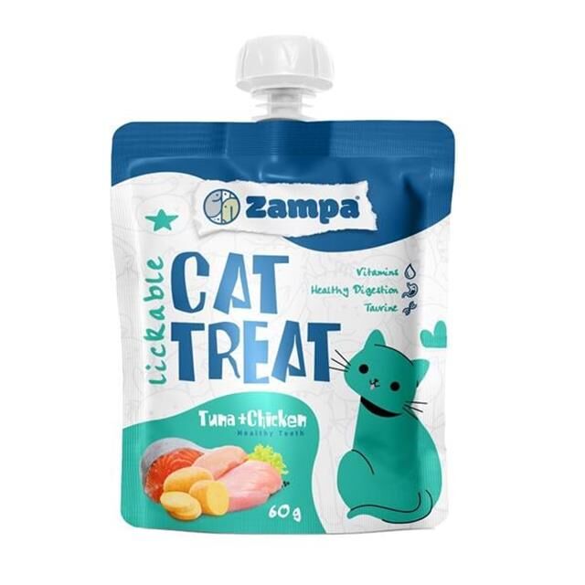 Zampa Puding Kedi Ödülü - Ton Balıklı & Tavuklu  - 60g