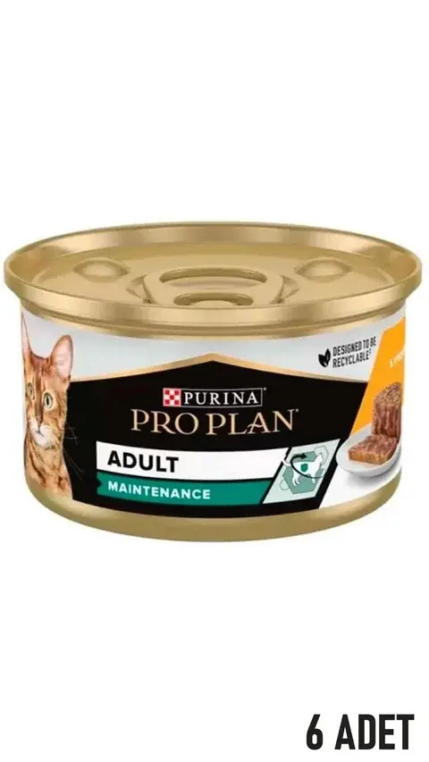 Pro Plan Maintinance Tavuklu Kedi Konservesi 85 gr 6 Adet