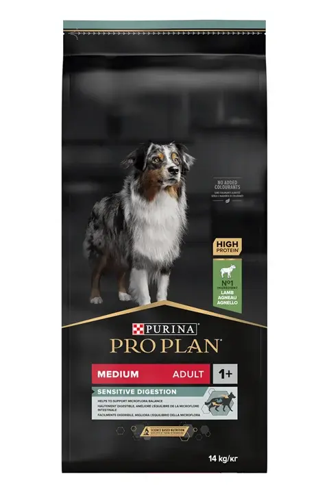 Pro Plan Sensitive Digestion Kuzulu ve Pirinçli Orta Irk Yetişkin Köpek Maması 14 kg