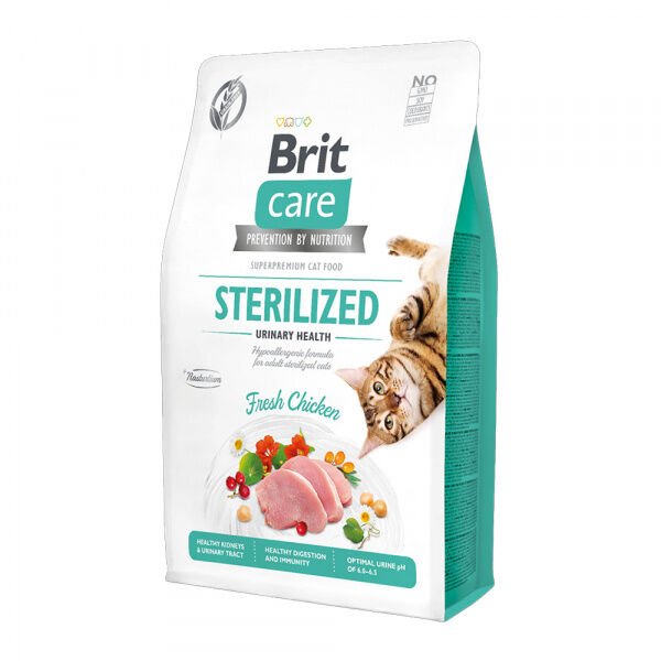 Brit Care Hipoalerjenik Üriner Sistem Sağlığı için Tahılsız Kısırlaştırılmış Kedi Maması 2kg