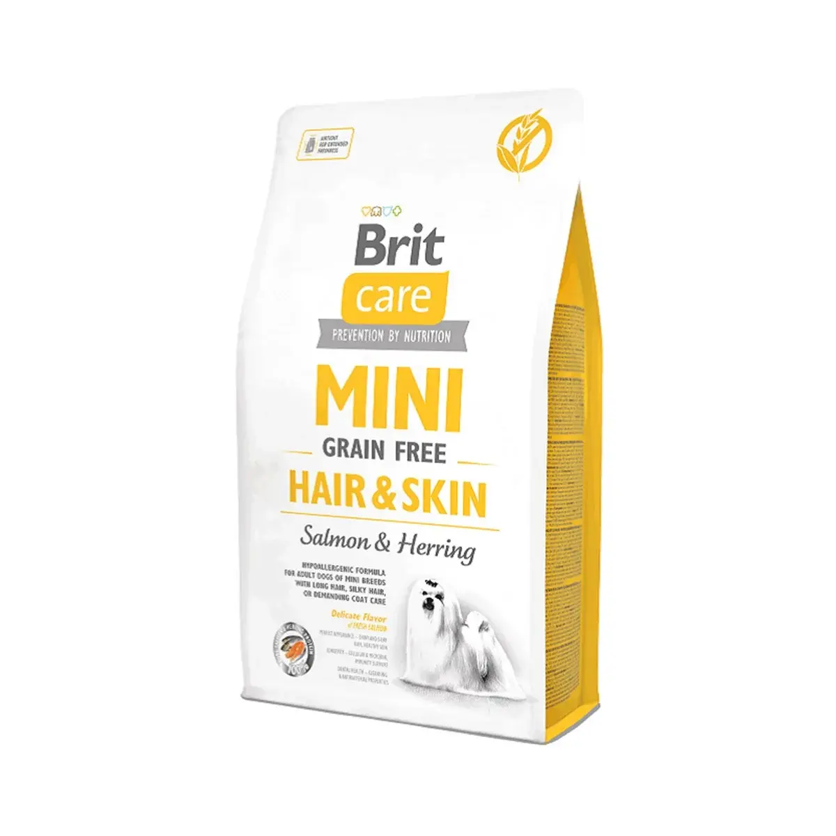Brit Care Deri ve Tüy Sağlığı İçin Tahılsız Somonlu Mini Yetişkin Köpek Maması 2 kg